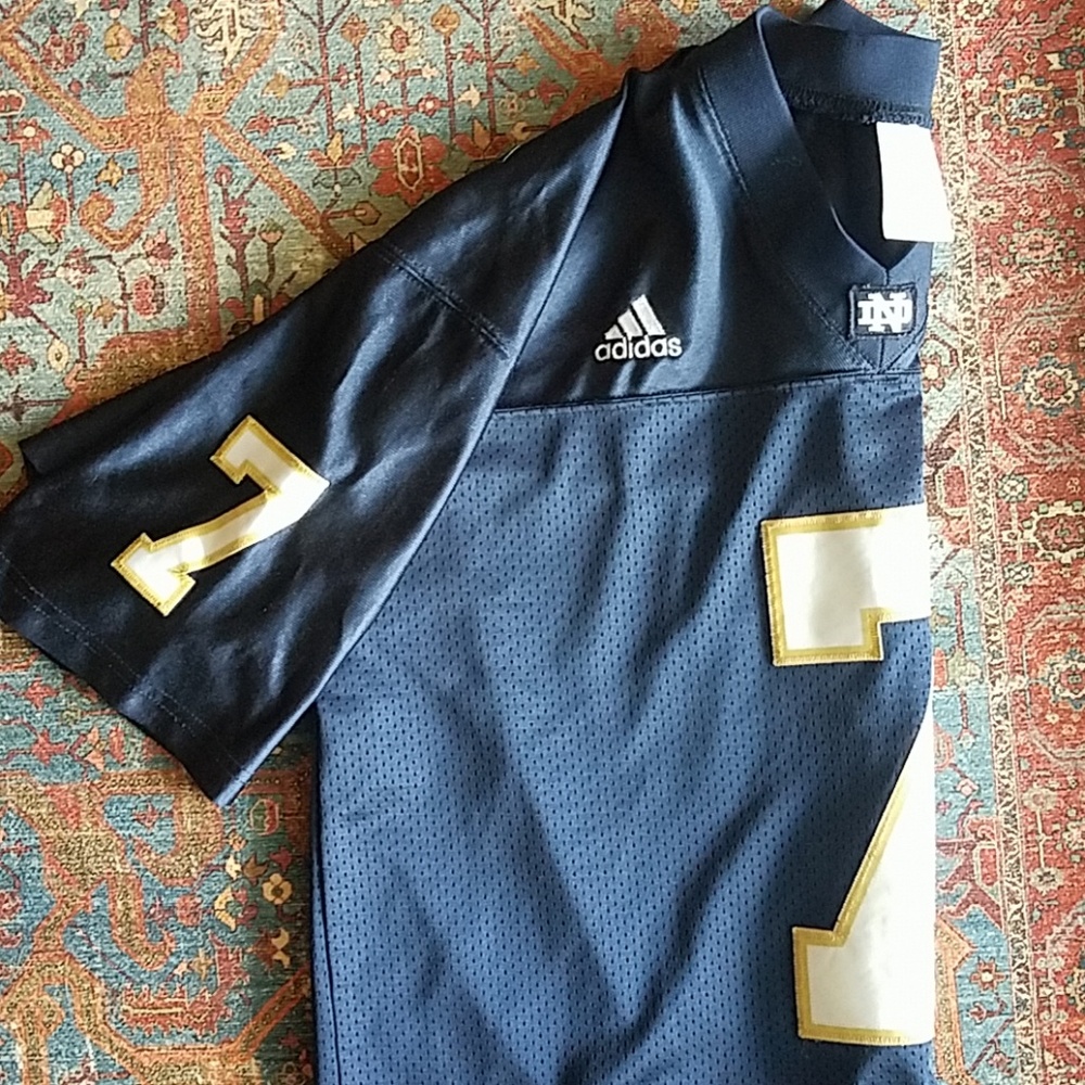 Authentic stitched Adidas Notre Dame jersey